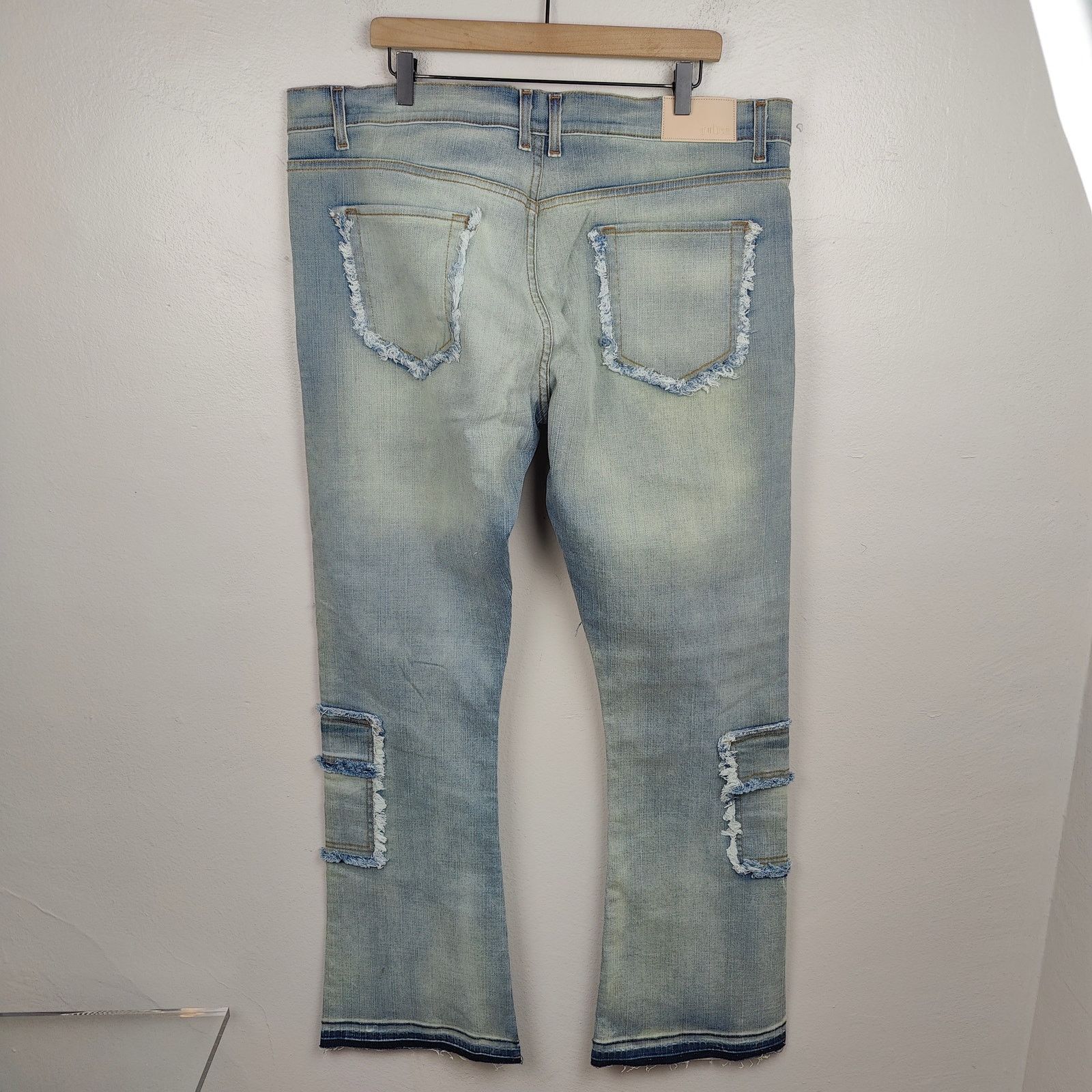 Other Golden Denim The Patchwork Mykonos Flared Jeans Mens 42 Size US 34 / EU 50 - 7 Thumbnail