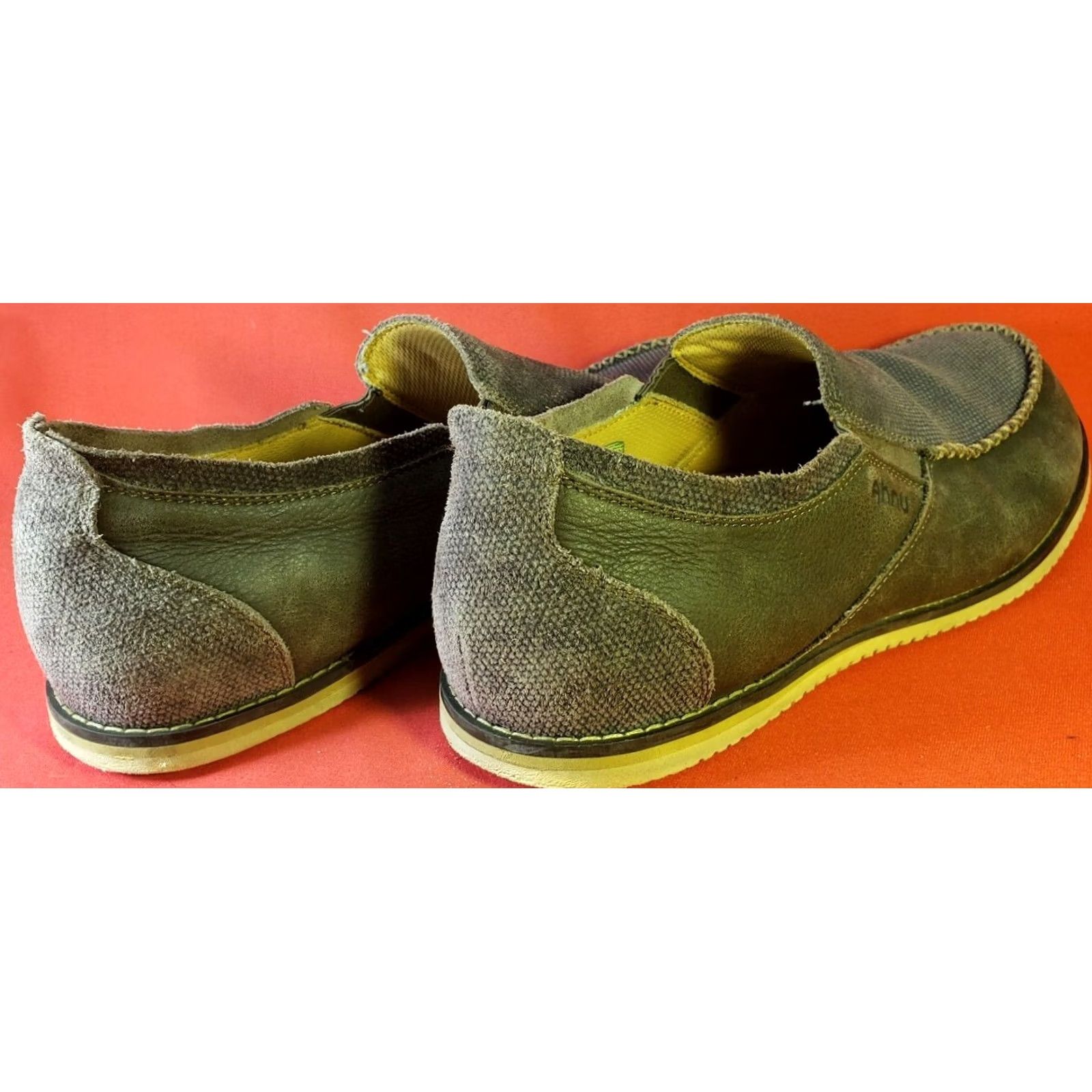 Vintage Ahnu Loafers Brown Suede Nylon Slip On Men's Size 11.5 EUR 45 Jack II Size US 12 / EU 45 - 6 Thumbnail