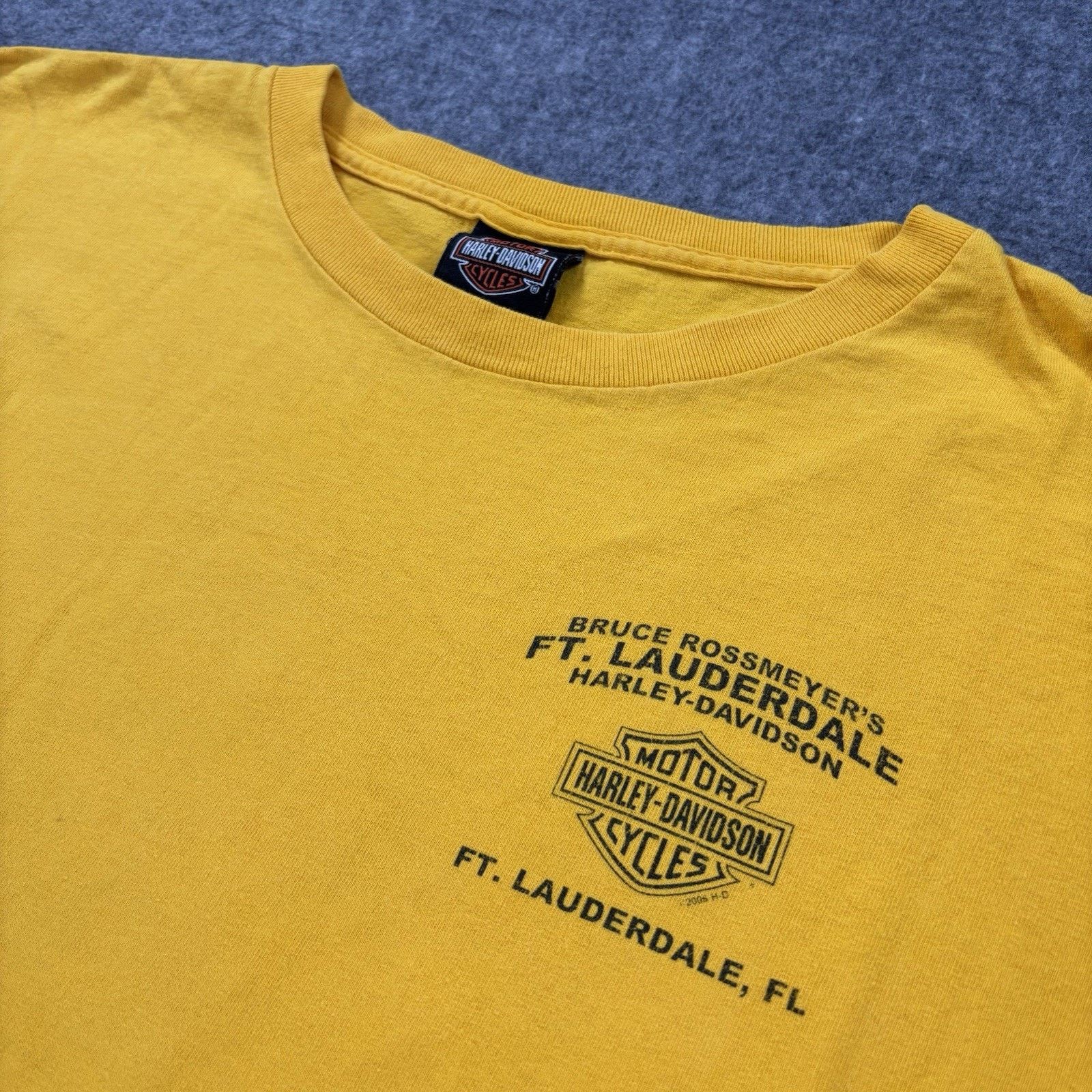Harley Davidson Harley-Davidson Bruce Rossmeyer Ft. Lauderdale Shirt Mens XL Size US XL / EU 56 / 4 - 3 Thumbnail