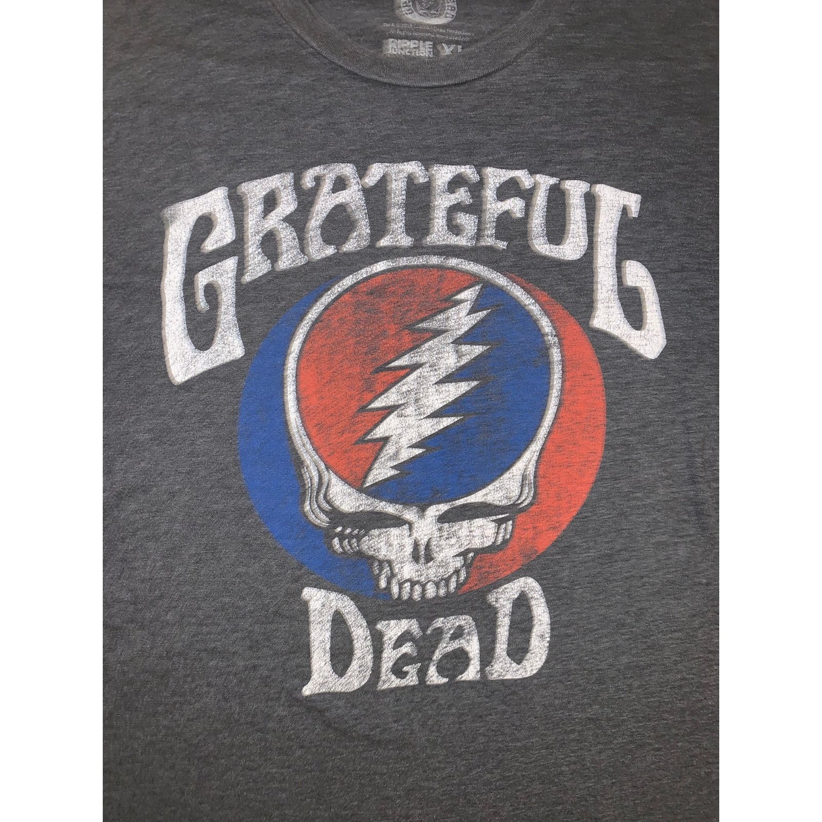 Band Tees Grateful Dead Steal Your Face T Shirt XL Charcoal Gray Size US XL / EU 56 / 4 - 2 Thumbnail