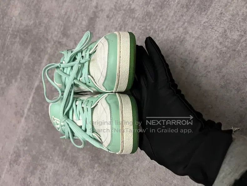 Louis Vuitton Mint green trainer shoes