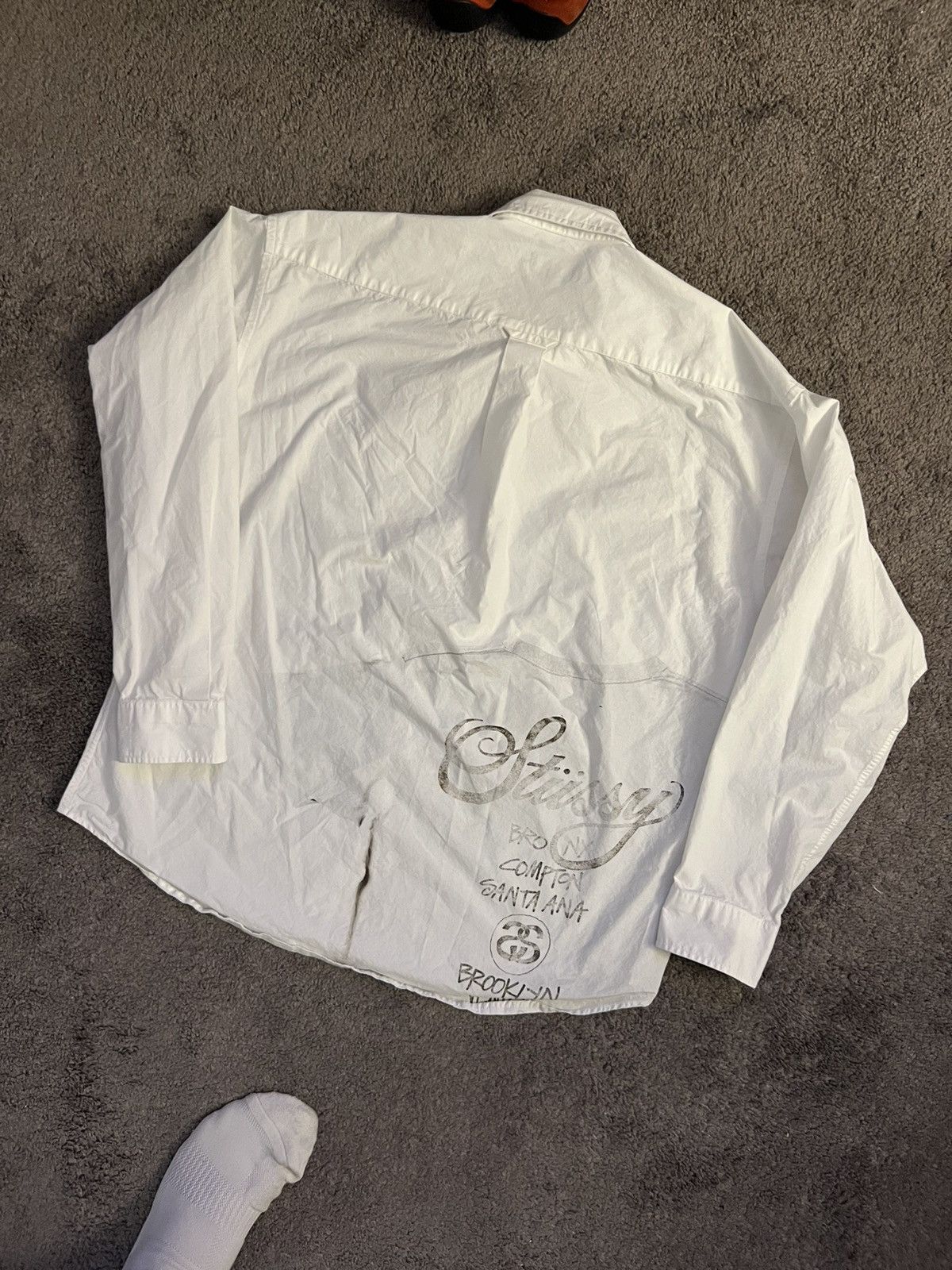 Stussy stussy button up world tour Size US M / EU 48-50 / 2 - 5 Thumbnail