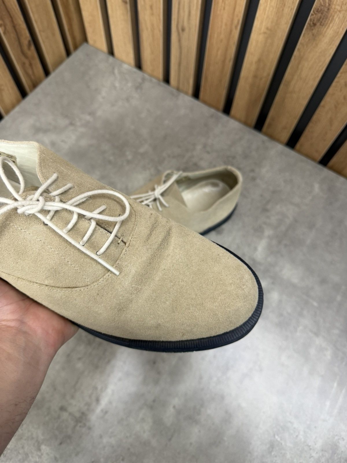 Dr. Martens Dr. Martens Henley Suede Derby Shoes Beige EU 43 US 10 Size US 9 / EU 42 - 14 Thumbnail