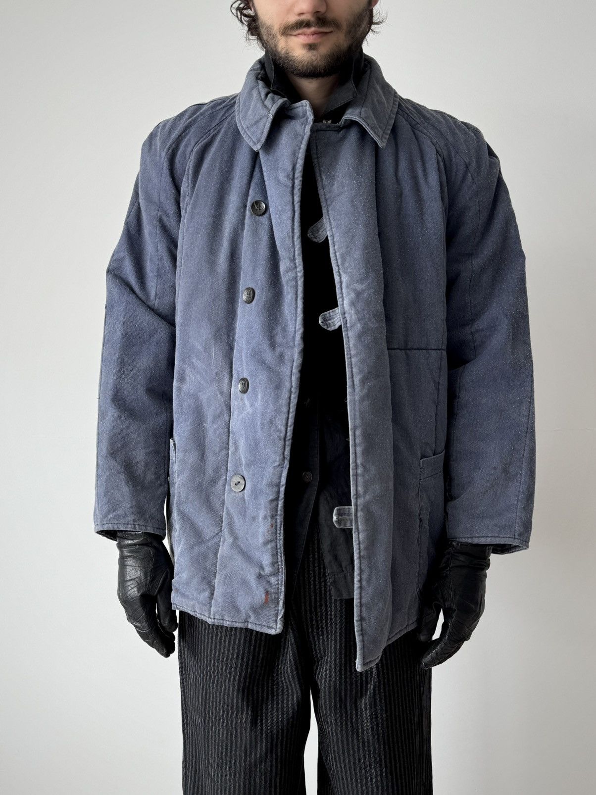 Vintage Vintage 1970s European 'Telogreika' Faded Work Jacket Size US M / EU 48-50 / 2 - 1 Thumbnail