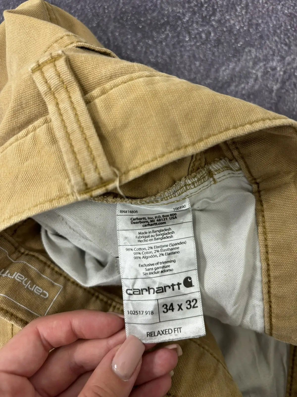 Carhartt × Vintage Vintage Carhartt Y2K Rugged Flex Relaxed Fit Pants Jeans Size US 34 / EU 50 - 15 Thumbnail