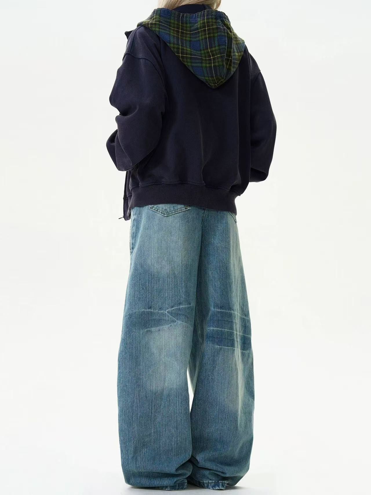 Vintage Retro men's loose cleanfie wide-leg casual scimitar jeans Size US 32 / EU 48 - 5 Thumbnail