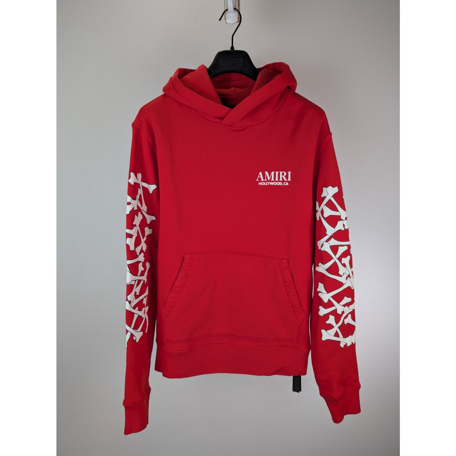 Amiri o1rshd1 Bones Stacked Hoodie in Black Size US XL / EU 56 / 4 - 2 Thumbnail