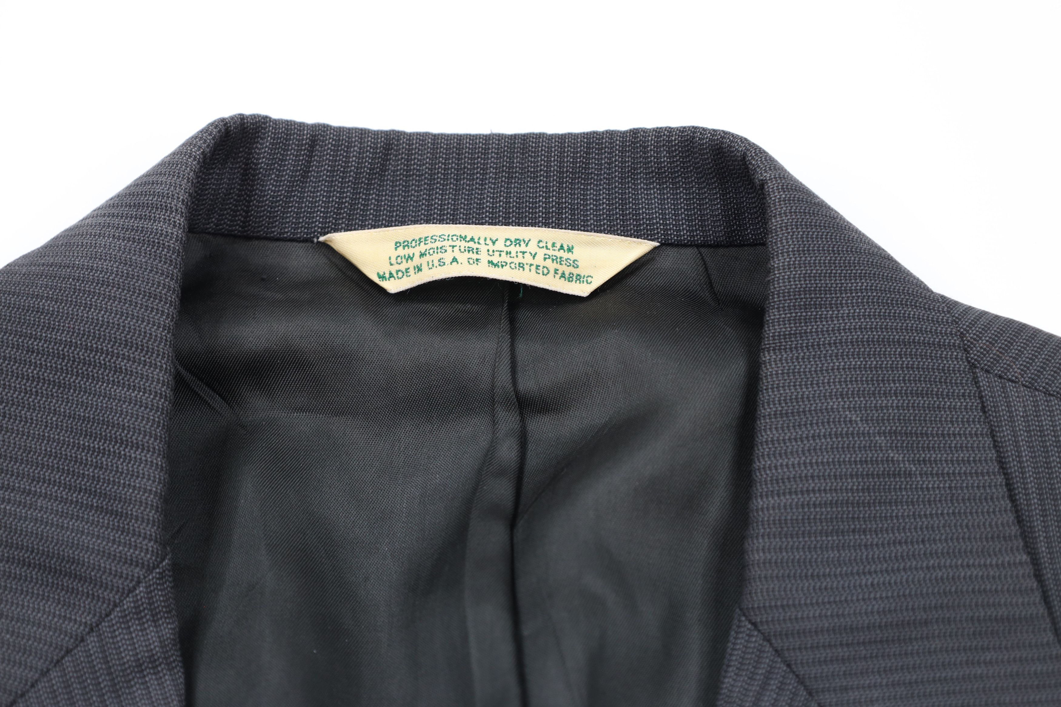 Vintage 70s Palm Beach Pinstriped 2 Piece Suit