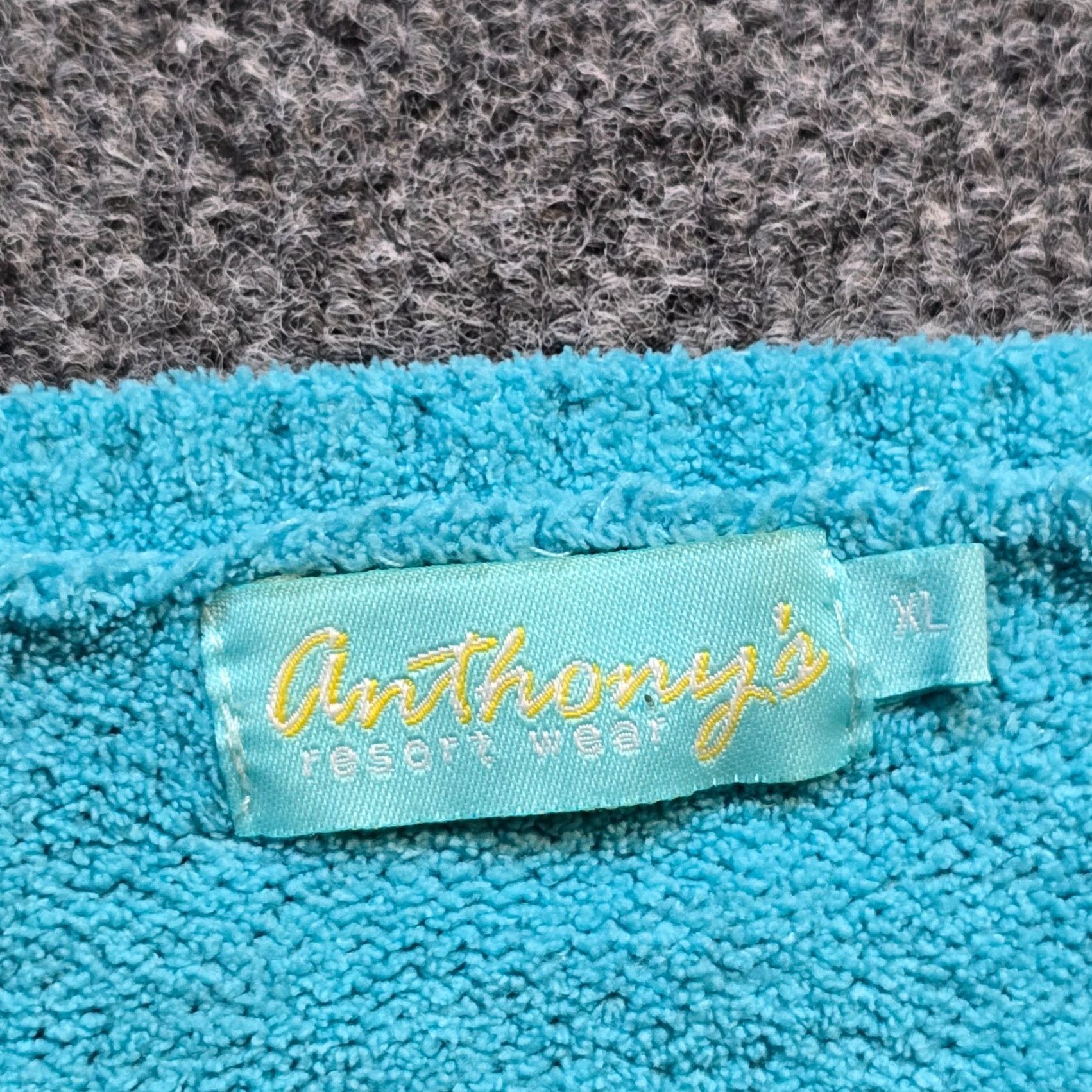 Vintage Anthonys Resort Wear Sweater Womens XL Blue Pocket Beachy Casual Top Basic Pullover Knit 3/4 Sleeve Round Neck Lightweight Regular Beach Theme Size XL / US 12-14 / IT 48-50 - 3 Thumbnail