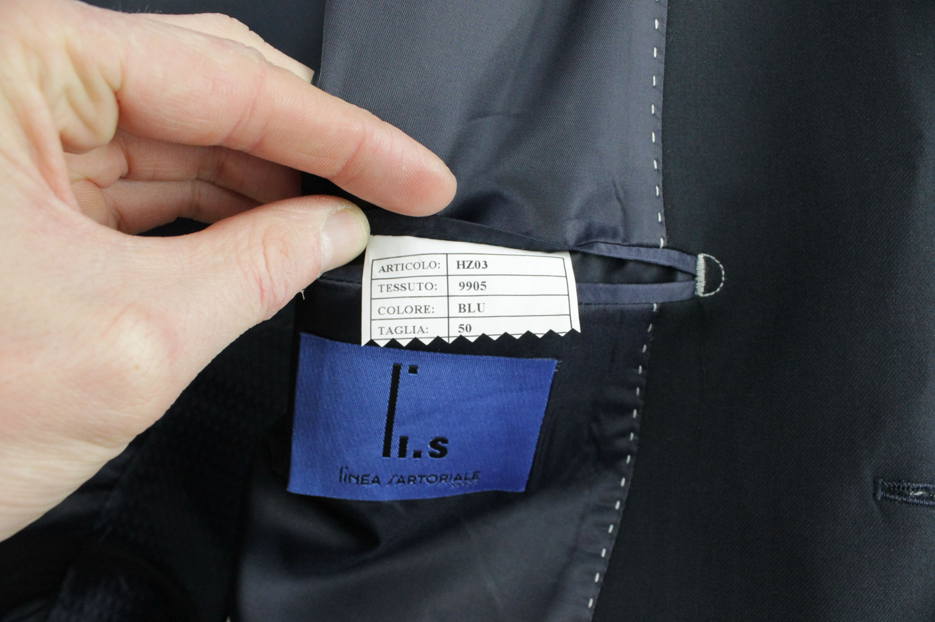 SARTORIO Linea Sartoriale Navy Blue Wool Slim Fit Blazer Size US M / EU 48-50 / 2 - 9 Thumbnail