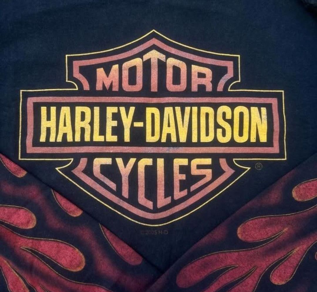 Harley Davidson Harley Davidson double red flame Size US L / EU 52-54 / 3 - 3 Thumbnail