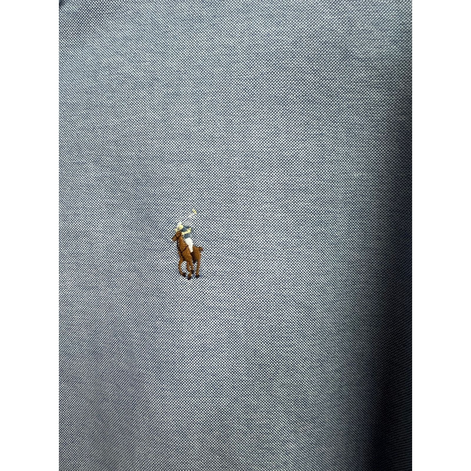 Ralph Lauren Ralph Lauren Vintage Blue Oxford Embroidered Logo Size 14 Size US L / EU 52-54 / 3 - 4 Thumbnail
