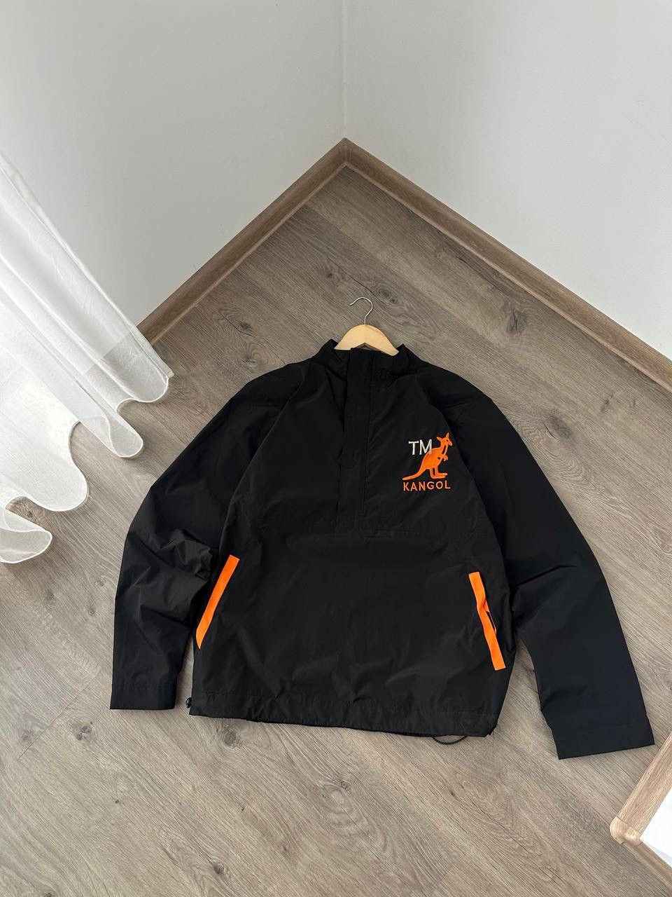 Kangol × Vintage Vintage Kangol Anorak Black Big Logo Jacket Size US M / EU 48-50 / 2 - 1 Thumbnail