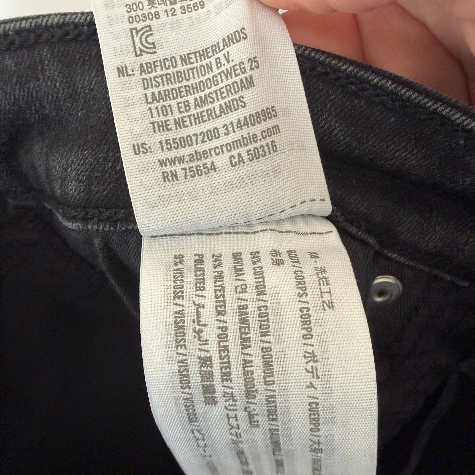 Abercrombie & Fitch Abercrombie & Fitch Black Simone High Rise Ankle Jeans Sz 27 Size 27" / US 4 / IT 40 - 3 Thumbnail
