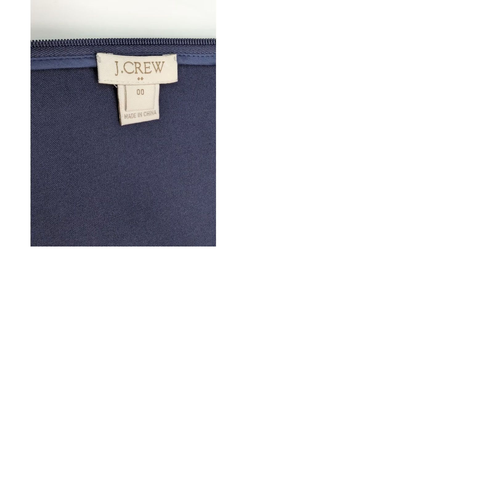 J.Crew J.Crew Navy Sleeveless Shift Dress Women 00 Laser Cut Scalloped Hem EUC Size XXS / US 00 / IT 34 - 9 Thumbnail