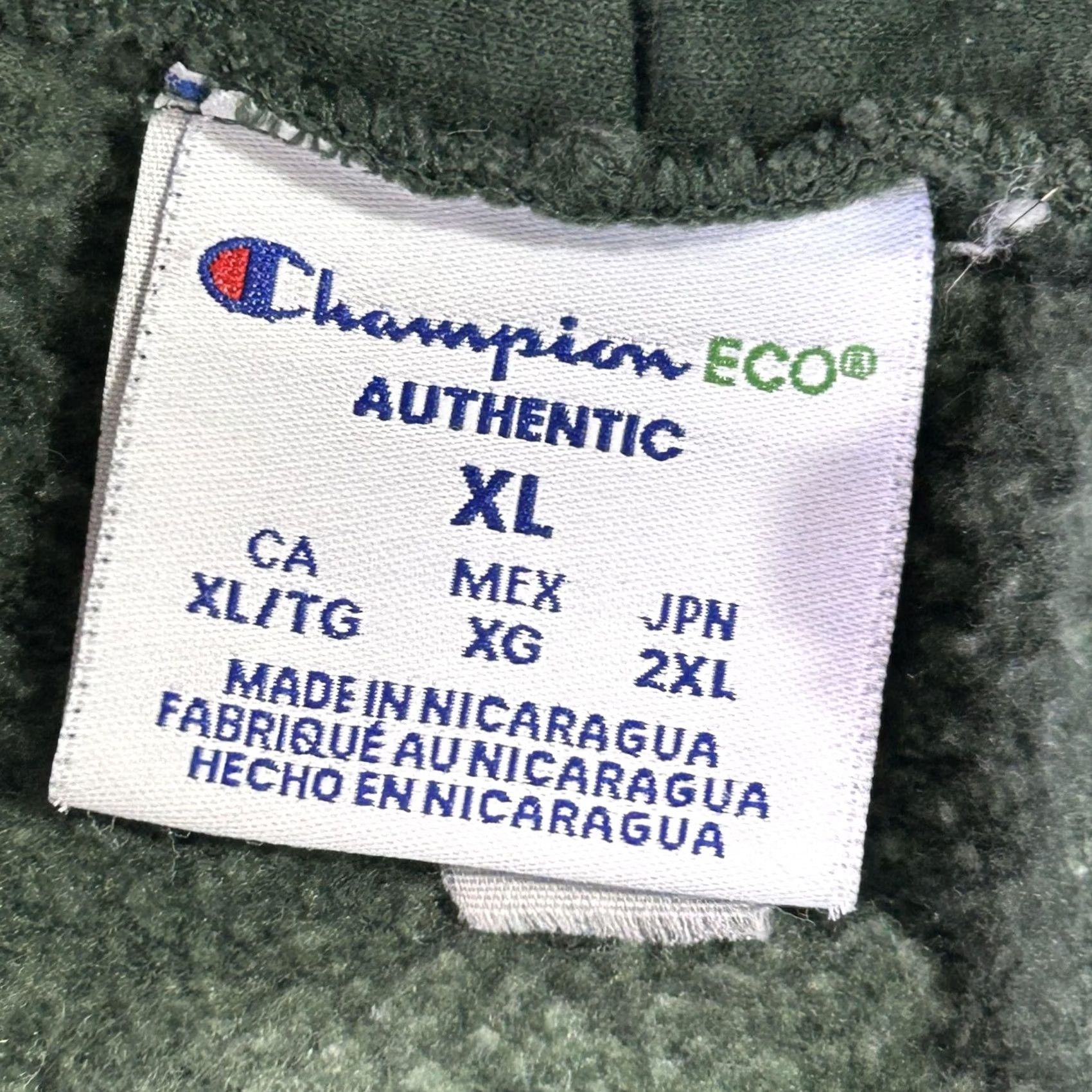 Champion Champion Sac State Hornets Hoodie Sweatshirt Mens XL Green Fleece Graphic Print Hooded Pockets Crew Neck Size US XL / EU 56 / 4 - 3 Thumbnail