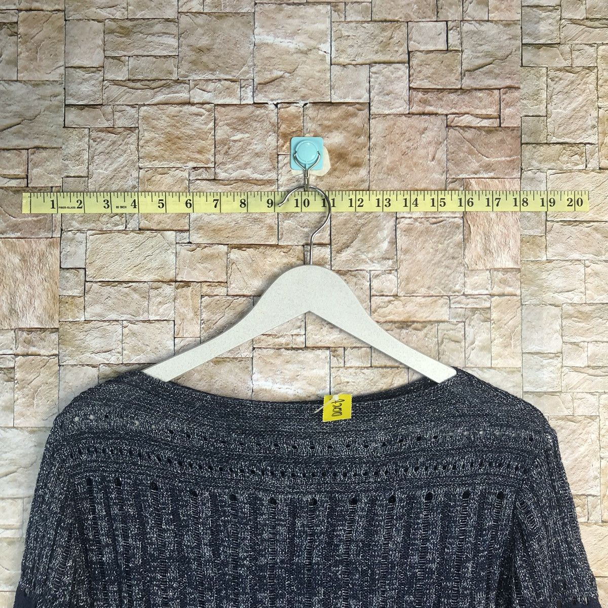 Homespun Knitwear × Japanese Brand × Vintage Japanese Brand Dark Blue crochet vintage Knitwear #A200 Size M / US 6-8 / IT 42-44 - 4 Thumbnail