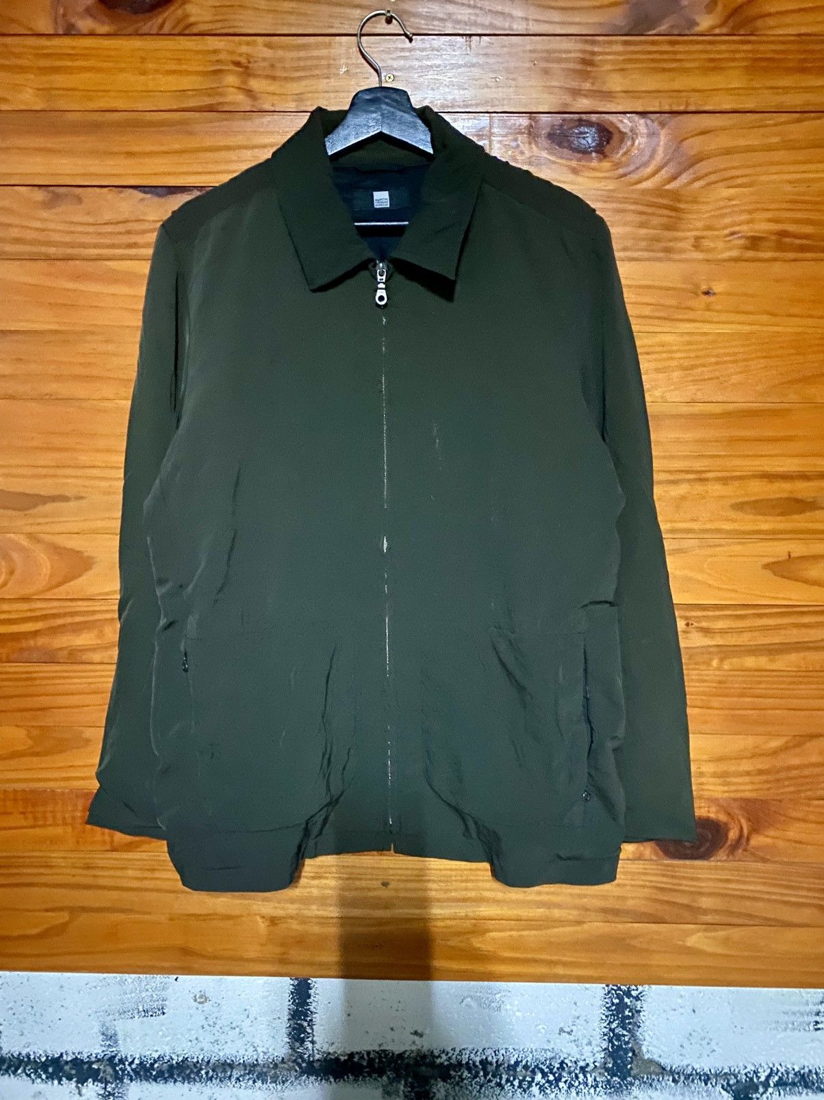 Marithe + Francois Girbaud Vintage Marithé François Girbaud Minimalist Zip Jacket Dark Size US L / EU 52-54 / 3 - 3 Thumbnail
