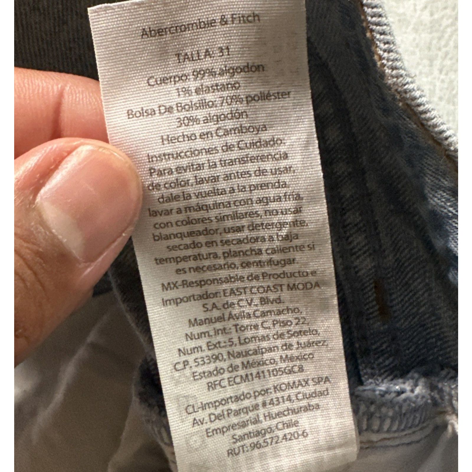Abercrombie & Fitch Y2k 2000s Abercrombie Fitch Straight Baggy Jeans Ws 31 Size 35" - 5 Thumbnail