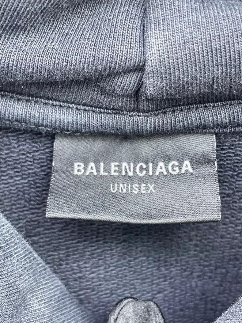 Balenciaga Balenciaga Black Hooded Sweatshirt Size US L / EU 52-54 / 3 - 3 Thumbnail