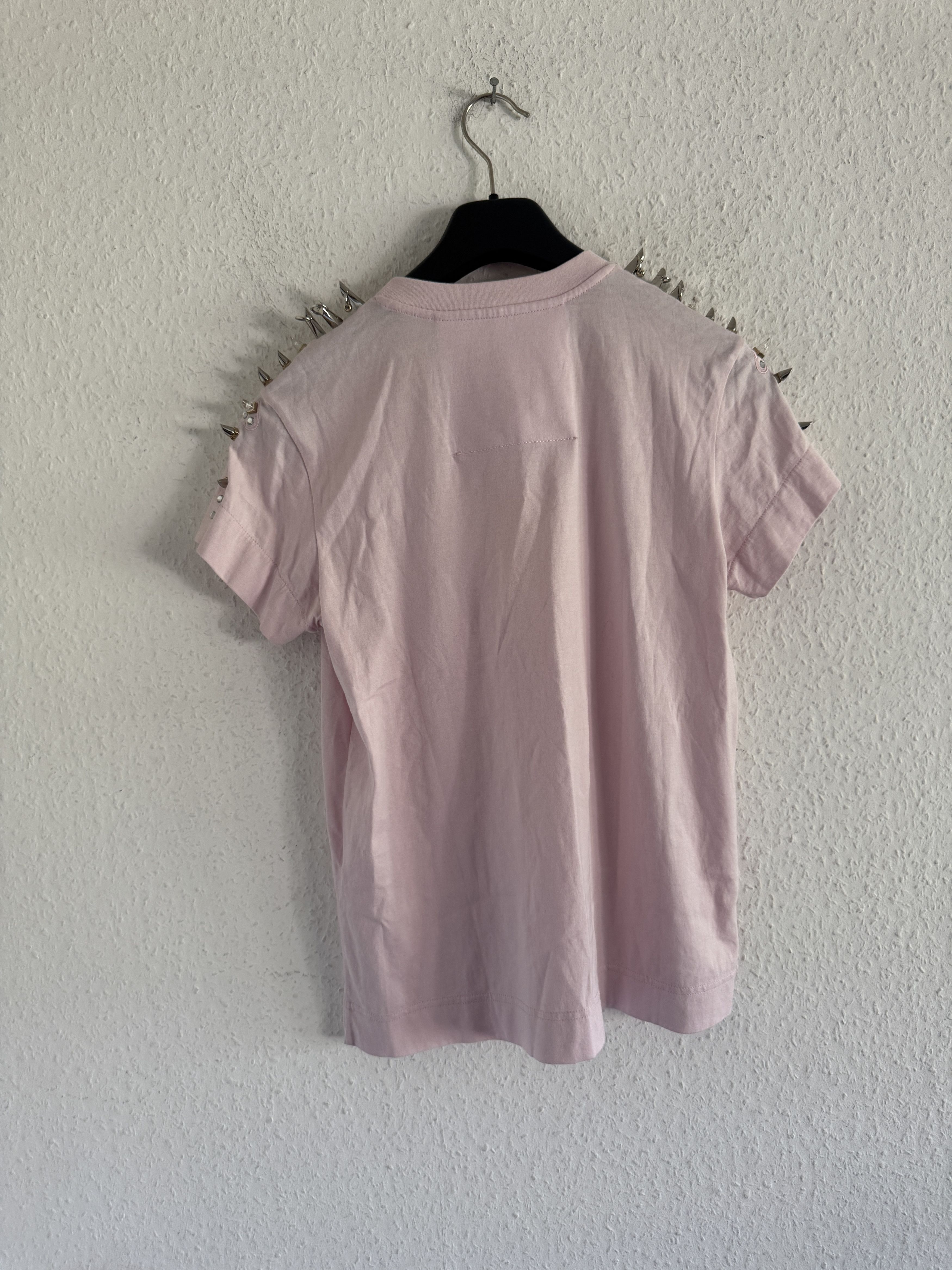 Givenchy Studded Shoulder Cotton T-Shirt Size XS / US 0-2 / IT 36-38 - 7 Thumbnail