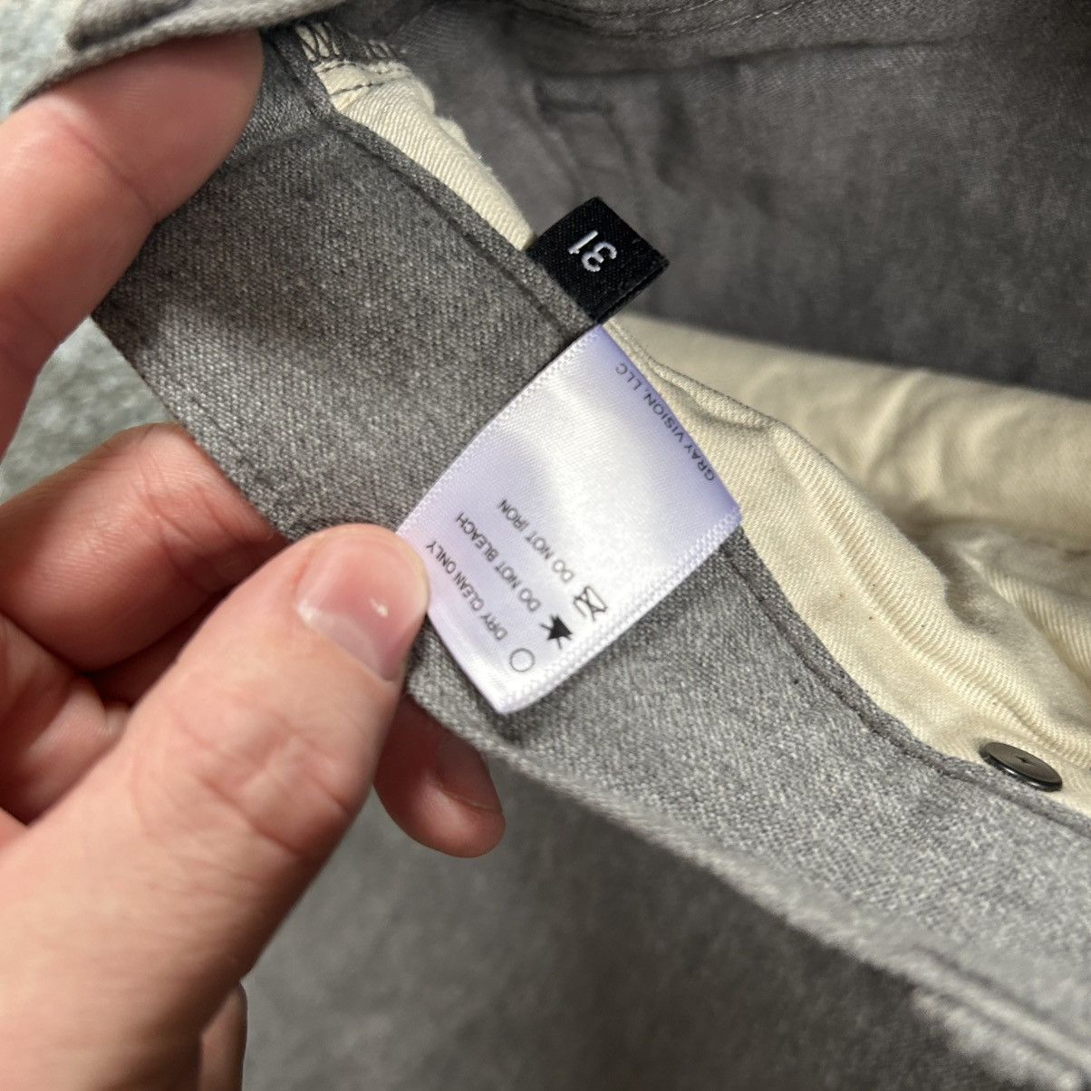 John Elliott John Elliot the Cast 2 hatched charcoal grey slim skinny Size US 31 - 5 Thumbnail