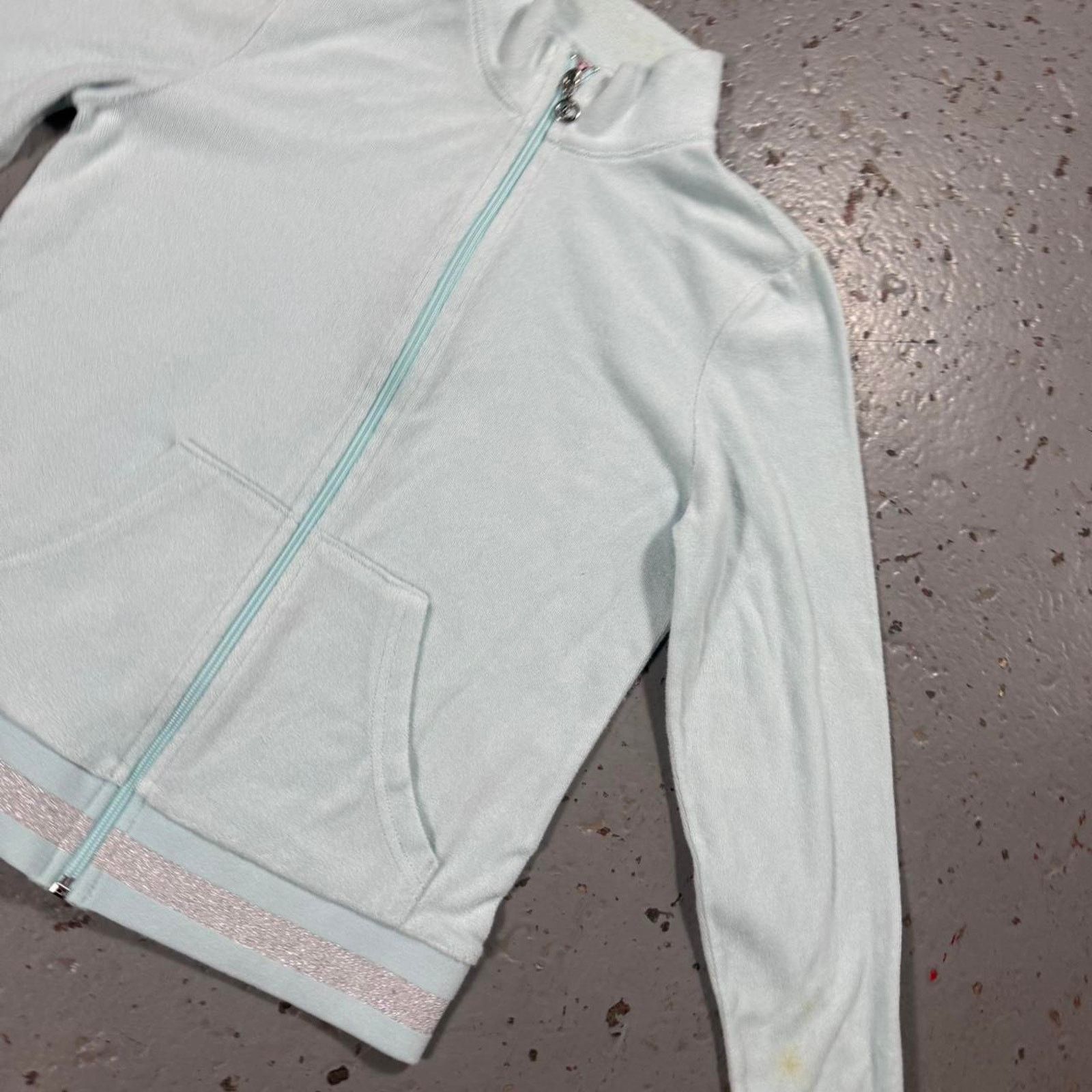 Juicy Couture Juicy couture baby blue zipup sweater Size M / US 6-8 / IT 42-44 - 2 Thumbnail
