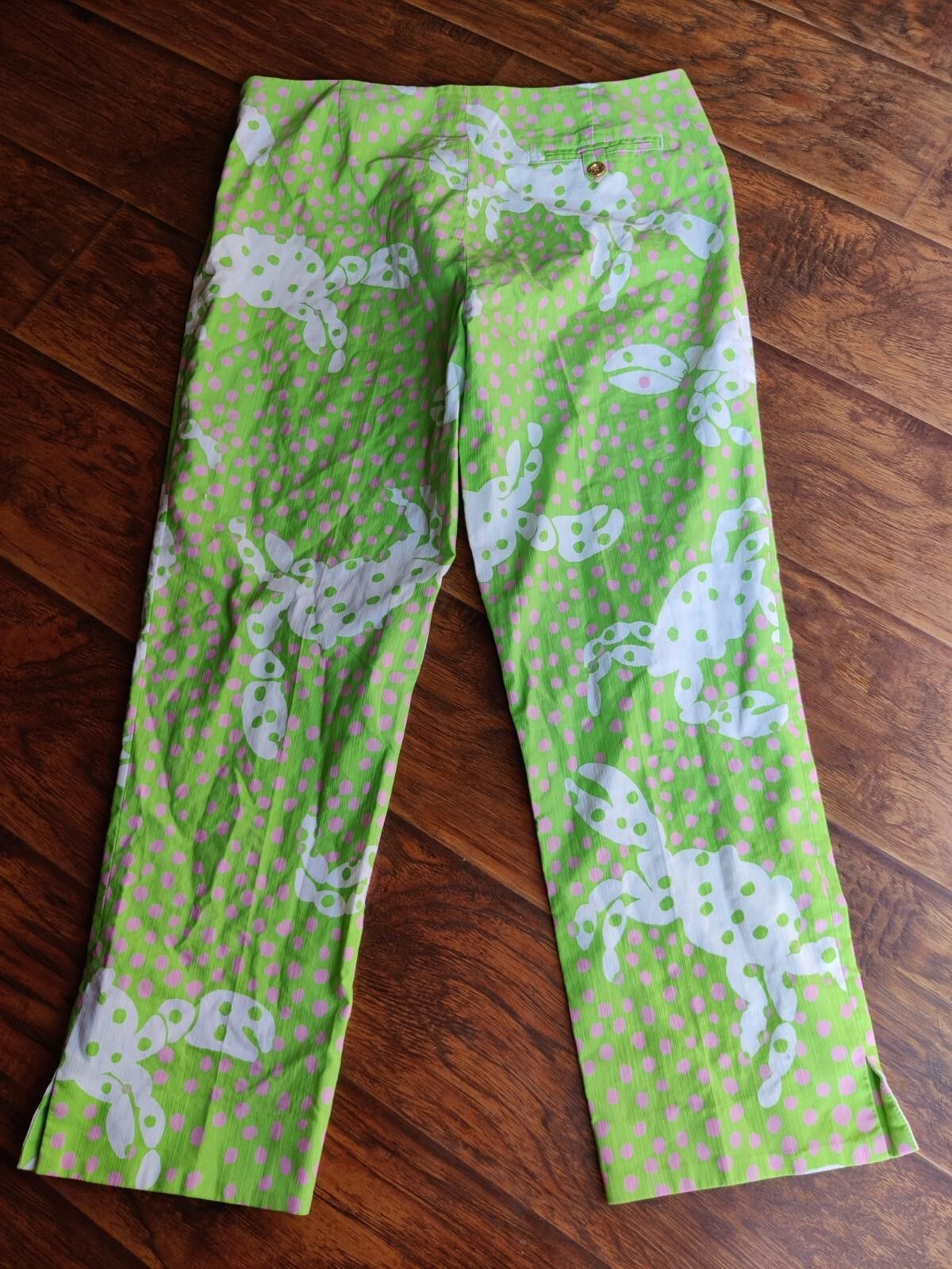 Other Lilly Pulitzer Originals Not So Crabby Green Capri Cropped P Size 32" / US 10 / IT 46 - 6 Thumbnail