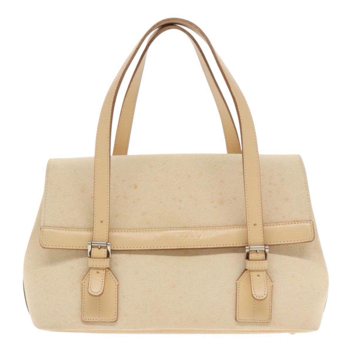 Burberry Nova Check Beige Canvas Handbag (Pre-Owned) Size ONE SIZE - 1 Thumbnail