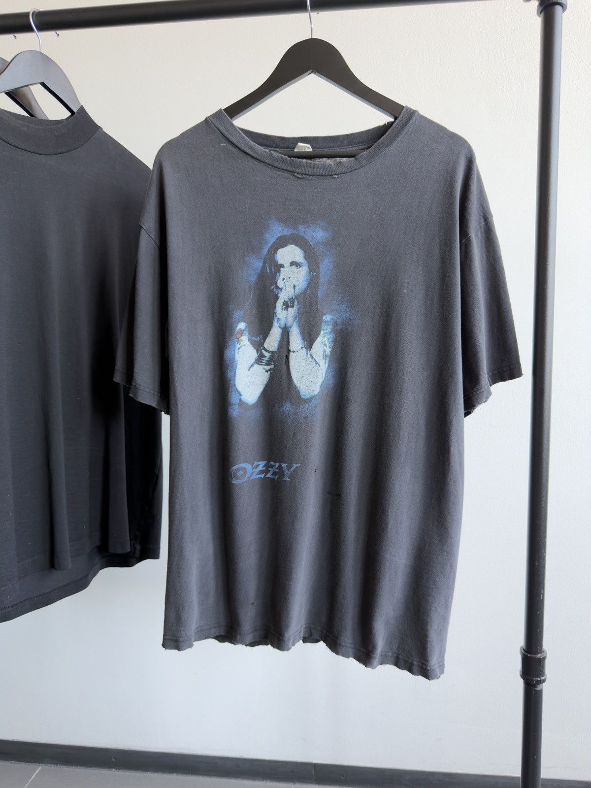 Vintage Faded Ozzy Erd Thrashed Distressed Band Tee