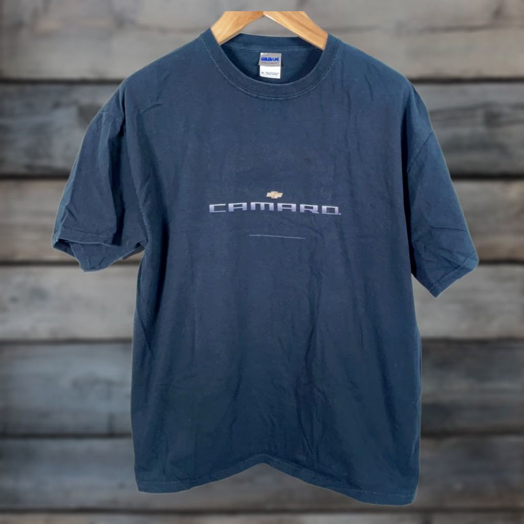 Gildan VINTAGE Chevrolet Camaro T-Shirt Adult XL Black Graphic Print Logo Gildan Front Size US XL / EU 56 / 4 - 1 Thumbnail