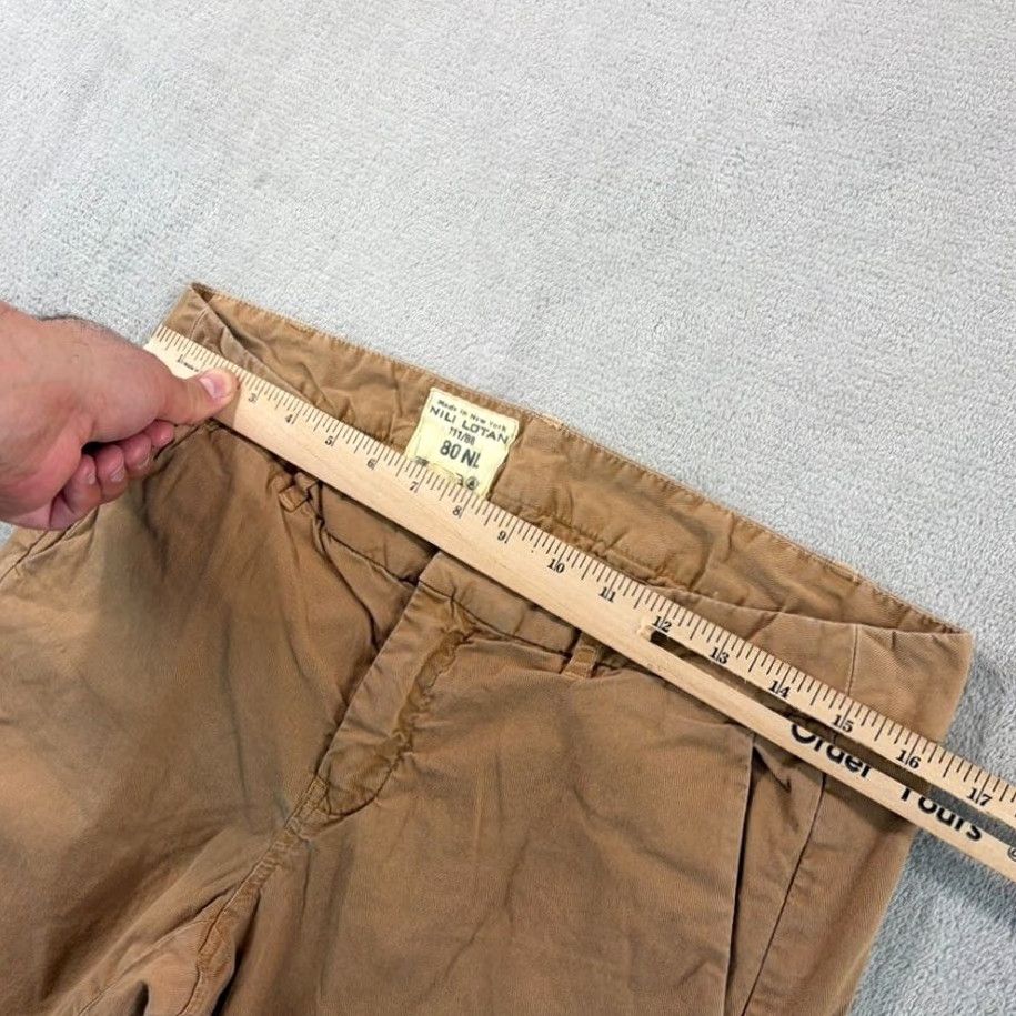 Nili Lotan Nili Lotan Montauk Cropped Hem Pants Brown Women 6 Straight Leg Pockets USA Designer Size 28" / US 6 / IT 42 - 7 Thumbnail
