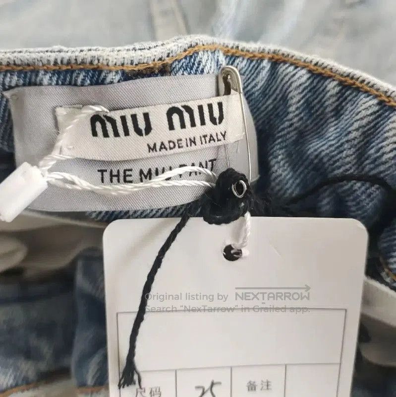 Miu Miu Miu Miu Blue Cotton Women's Shorts . Size 26" / US 2 / IT 38 - 4 Thumbnail