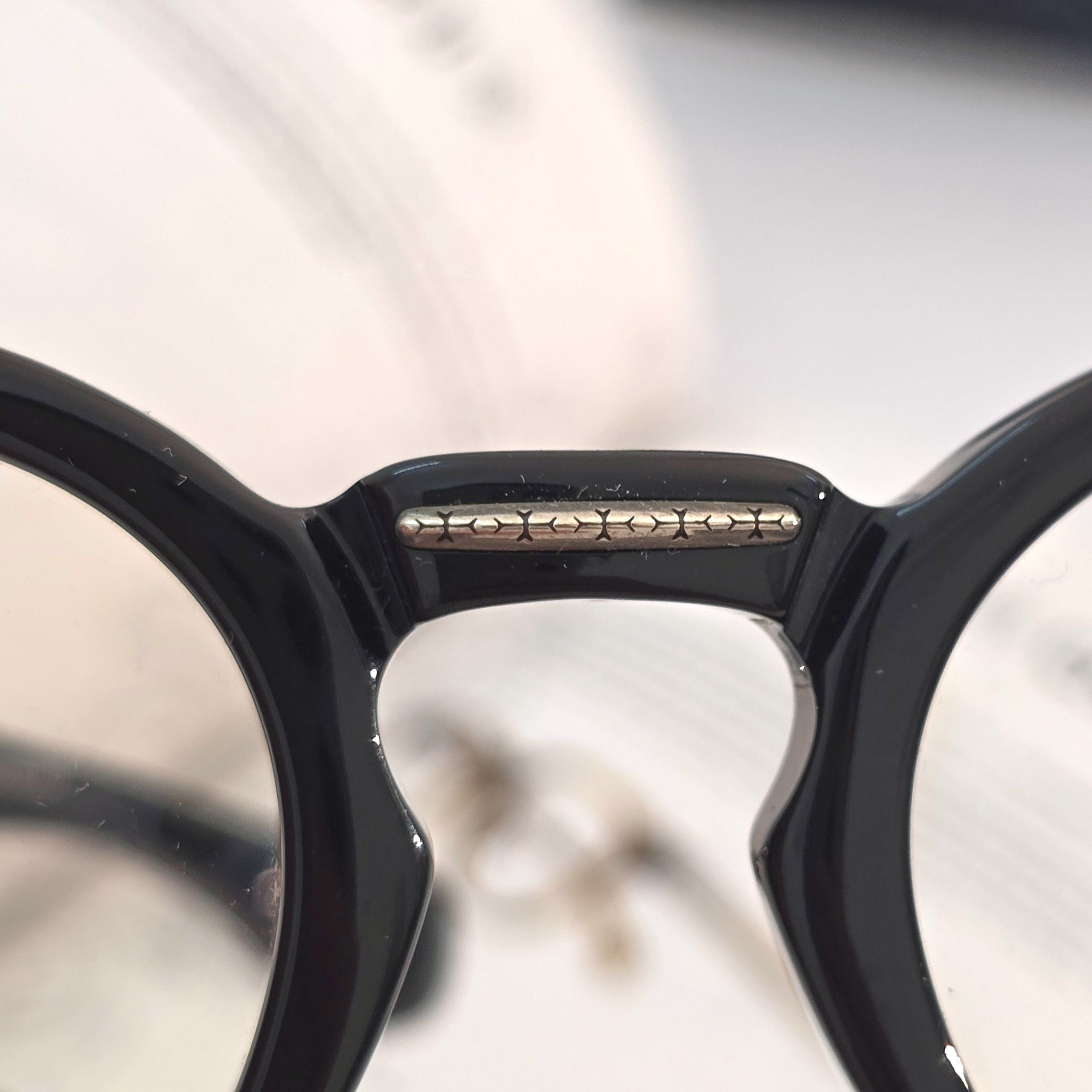 クロムハーツ PETER ARNELL Chrome Hearts Peter Arnell Eyeglasses Frame Black Brand-New