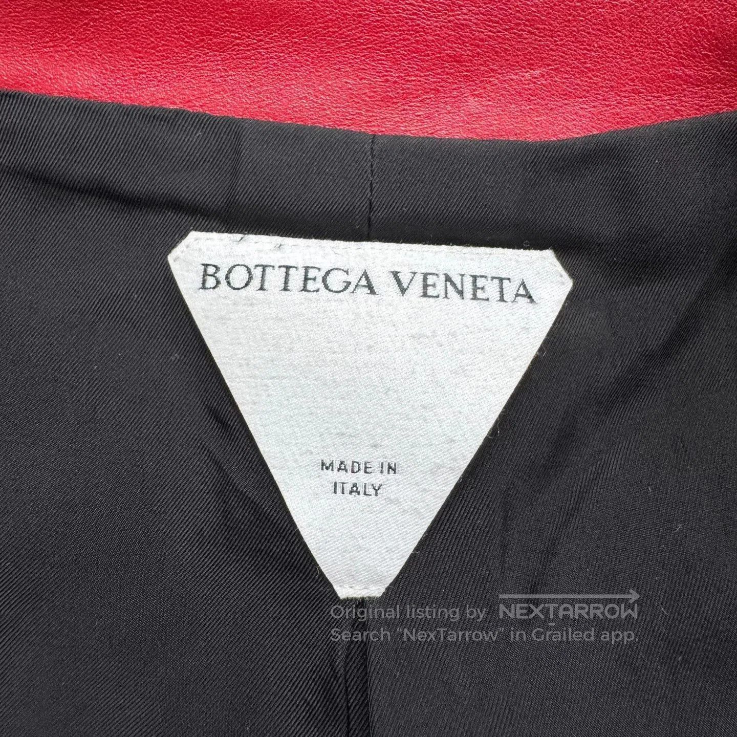 Bottega Veneta oversized red leather jacket by Bottega Veneta. Size M / US 6-8 / IT 42-44 - 3 Thumbnail