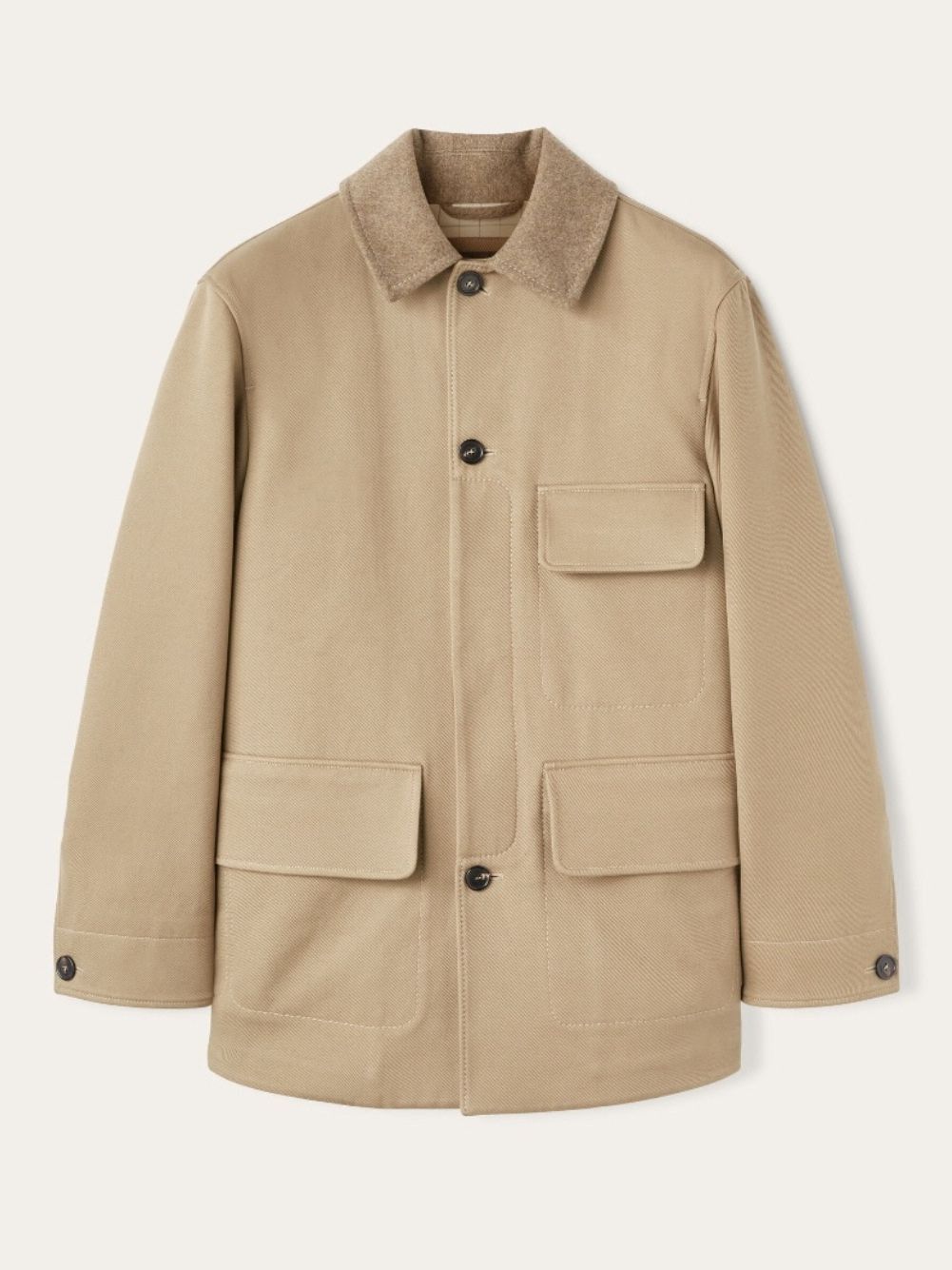 Loro Piana o1w1db10725 FAO3074 Barth Caban Coat in Beige Size US L / EU 52-54 / 3 - 1 Thumbnail