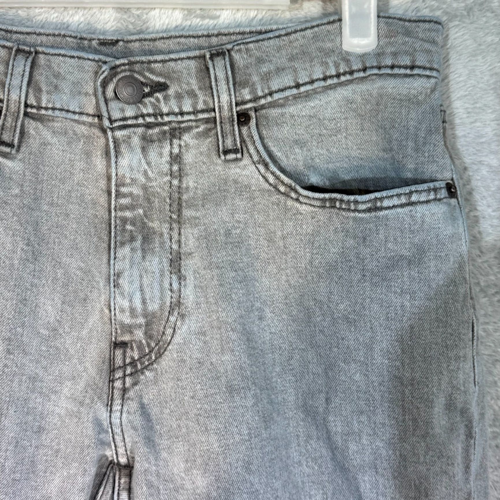 Levi's Levi’s 511 Men’s Jeans 32x32 Gray Denim Stretch Slim Straight Jeans Size US 32 / EU 48 - 4 Thumbnail