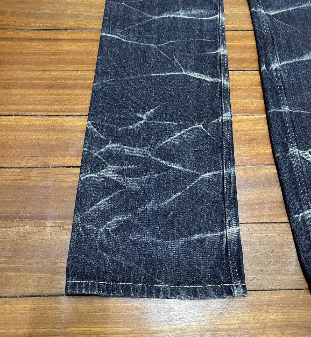 14th Addiction × Japanese Brand × Le Grande Bleu (L.G.B.) Rare Design Vintage Brand Double Focus Tactical Jeans 1990s Size US 33 - 7 Thumbnail