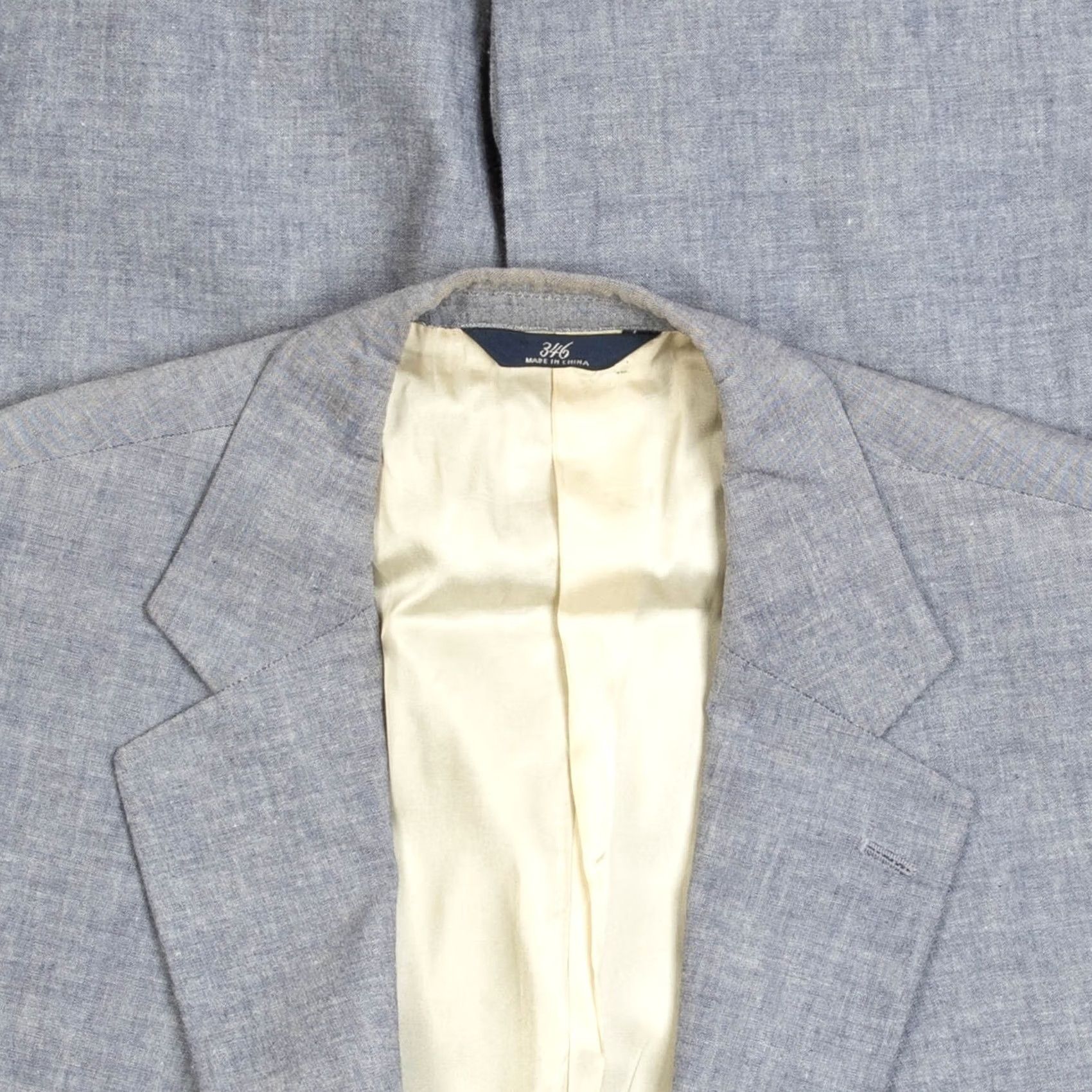 Brooks Brothers Brooks Brothers Men's Vintage 1990s Blazer Jacket Grey 42 Medium 34" Lining Cotton Jacket Size 42R - 5 Thumbnail
