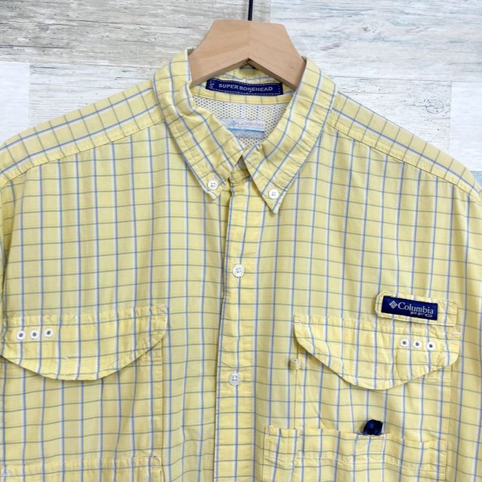 Columbia, Shirts, Mens Columbia Pfg Super Bonehead Short Sleeve Yellow  Fishing Shirt