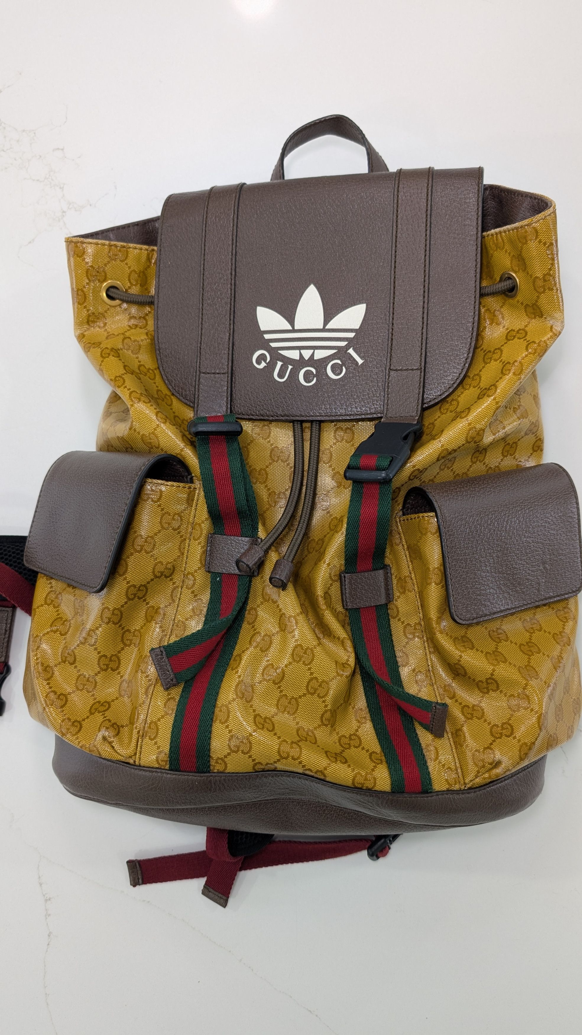 Adidas × Gucci Gucci x Adidas GG Supreme Monogram Backpack