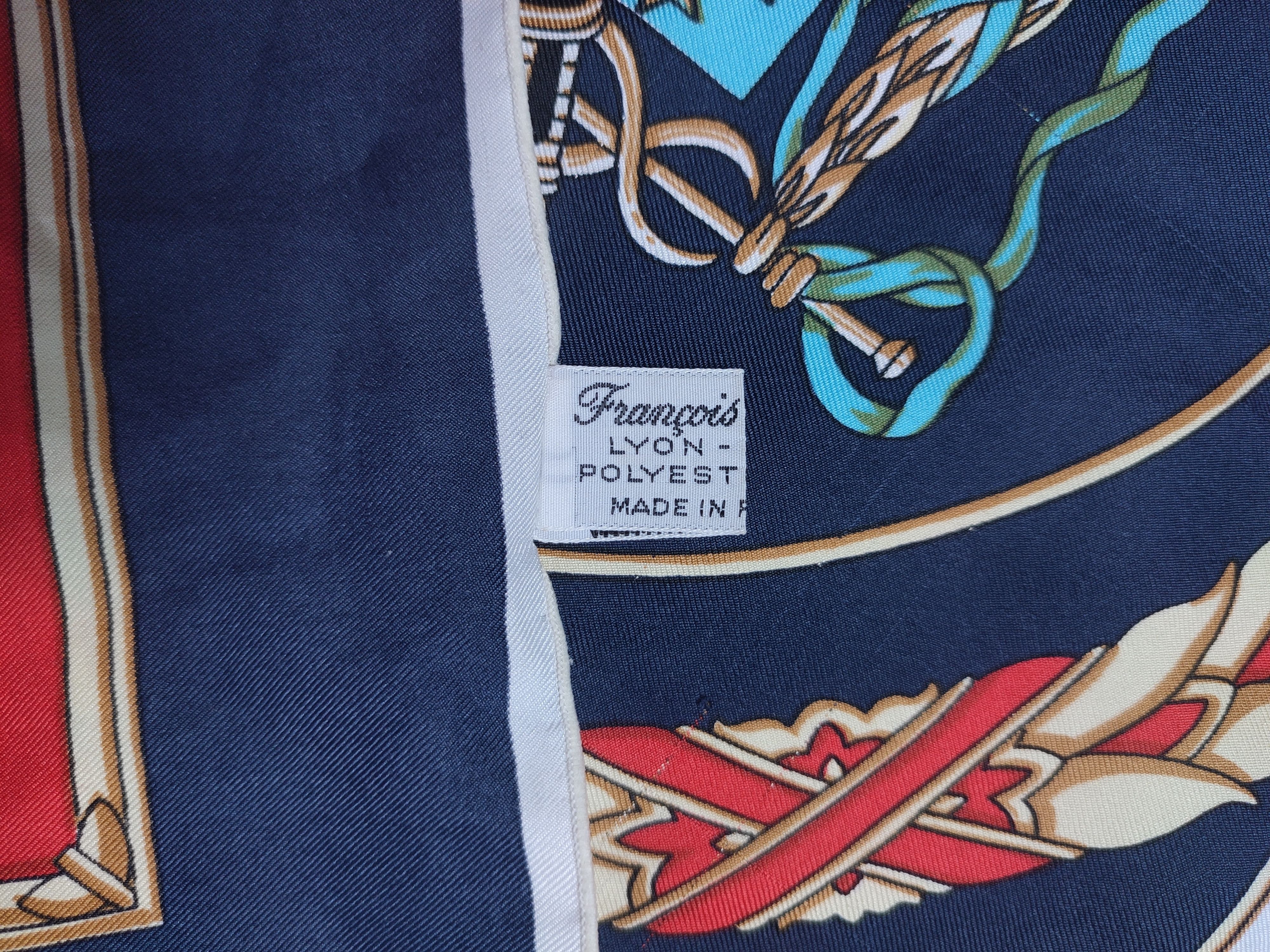 Vintage Rueil-Malmaison Silk Scarf Vintage François Lyon France Size ONE SIZE - 6 Thumbnail
