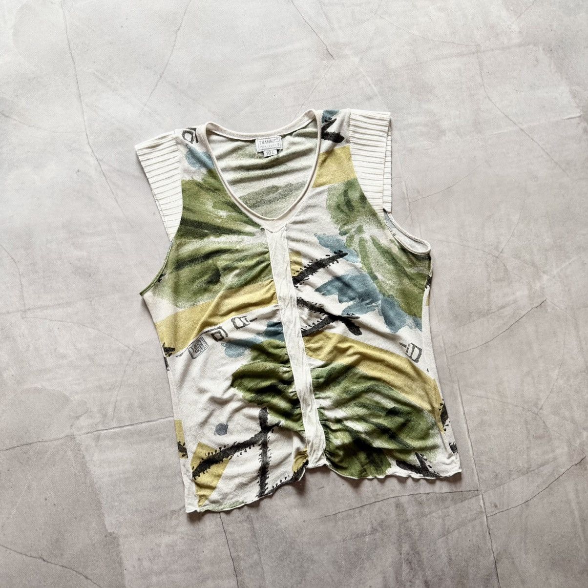 Transit Vintage Transit Par Such Print Abstract T-Shirt Tee Size L / US 10 / IT 46 - 1 Thumbnail