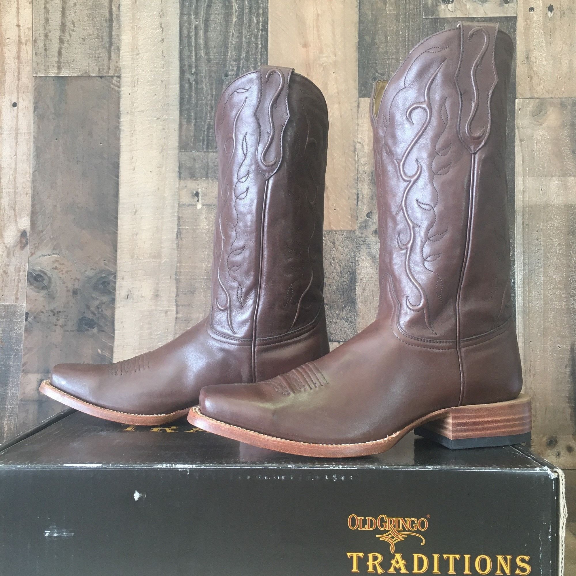image of Old Gringo Cranal Cord 13” Mtm2588-1 Square Toe Boots 9 D in Brown, Men's
