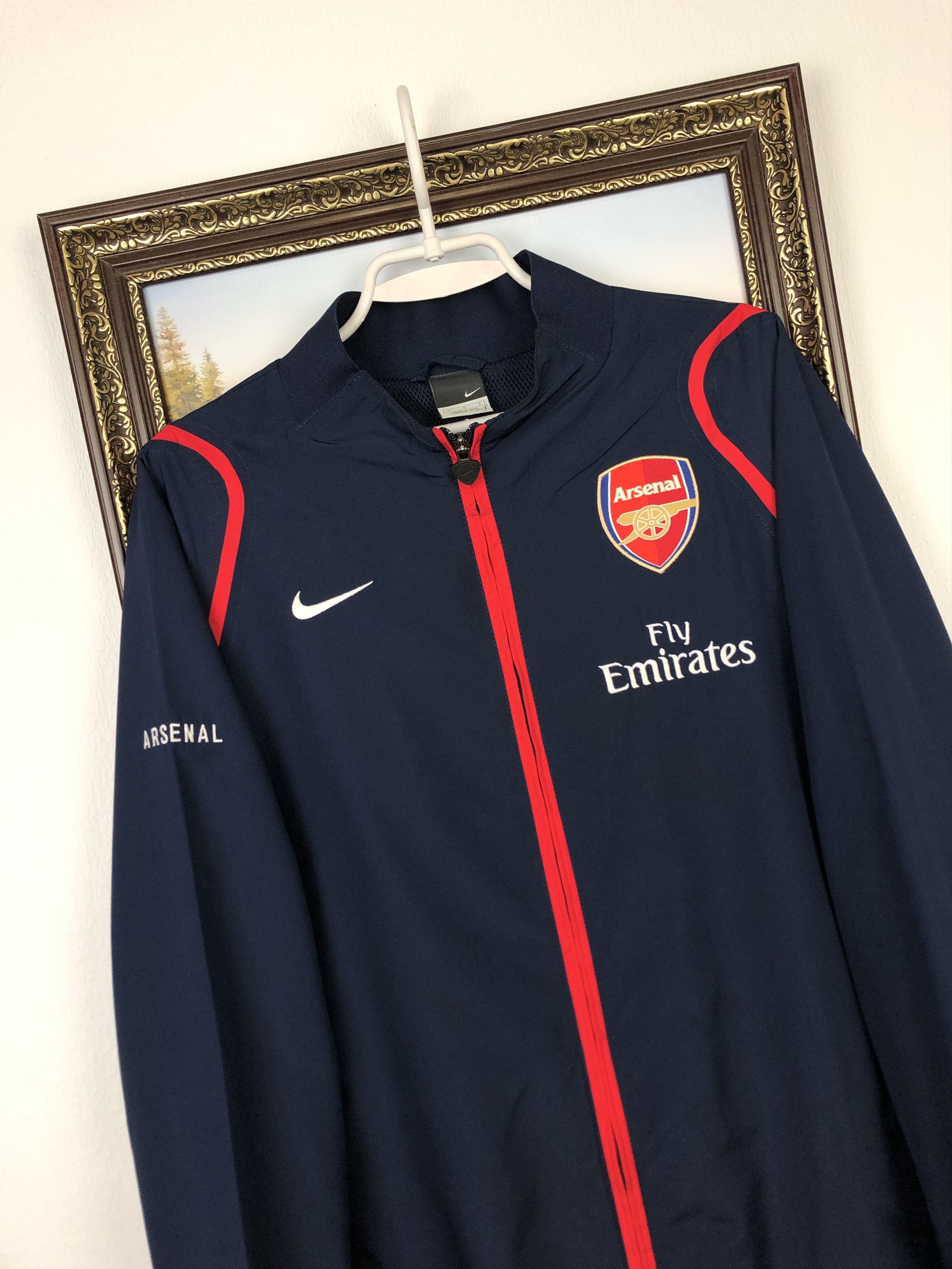 Nike Vintage Nike Arsenal Football Jacket Soccer Track Top Mens Size US L / EU 52-54 / 3 - 4 Thumbnail