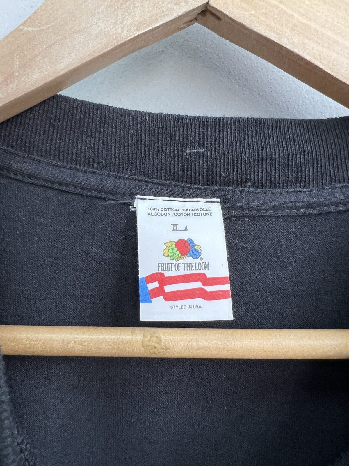 Fruit Of The Loom VINTAGE 90s 80s FRUIT OF THE LOOM TEE HOODIE KANYE VIBE Size US L / EU 52-54 / 3 - 7 Thumbnail