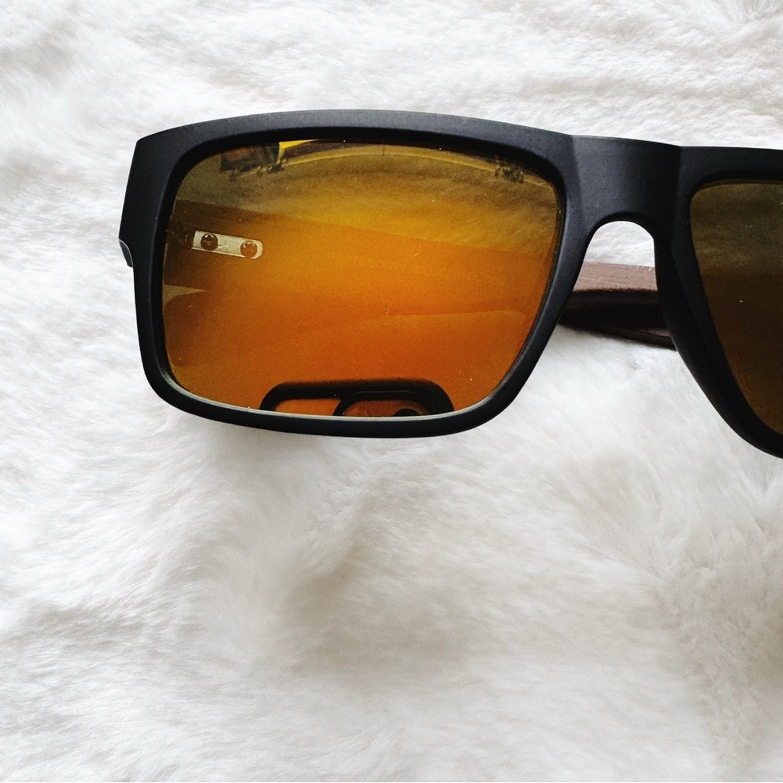 Other Jensen Orange & Dark Wood Sunglasses Size ONE SIZE - 3 Thumbnail