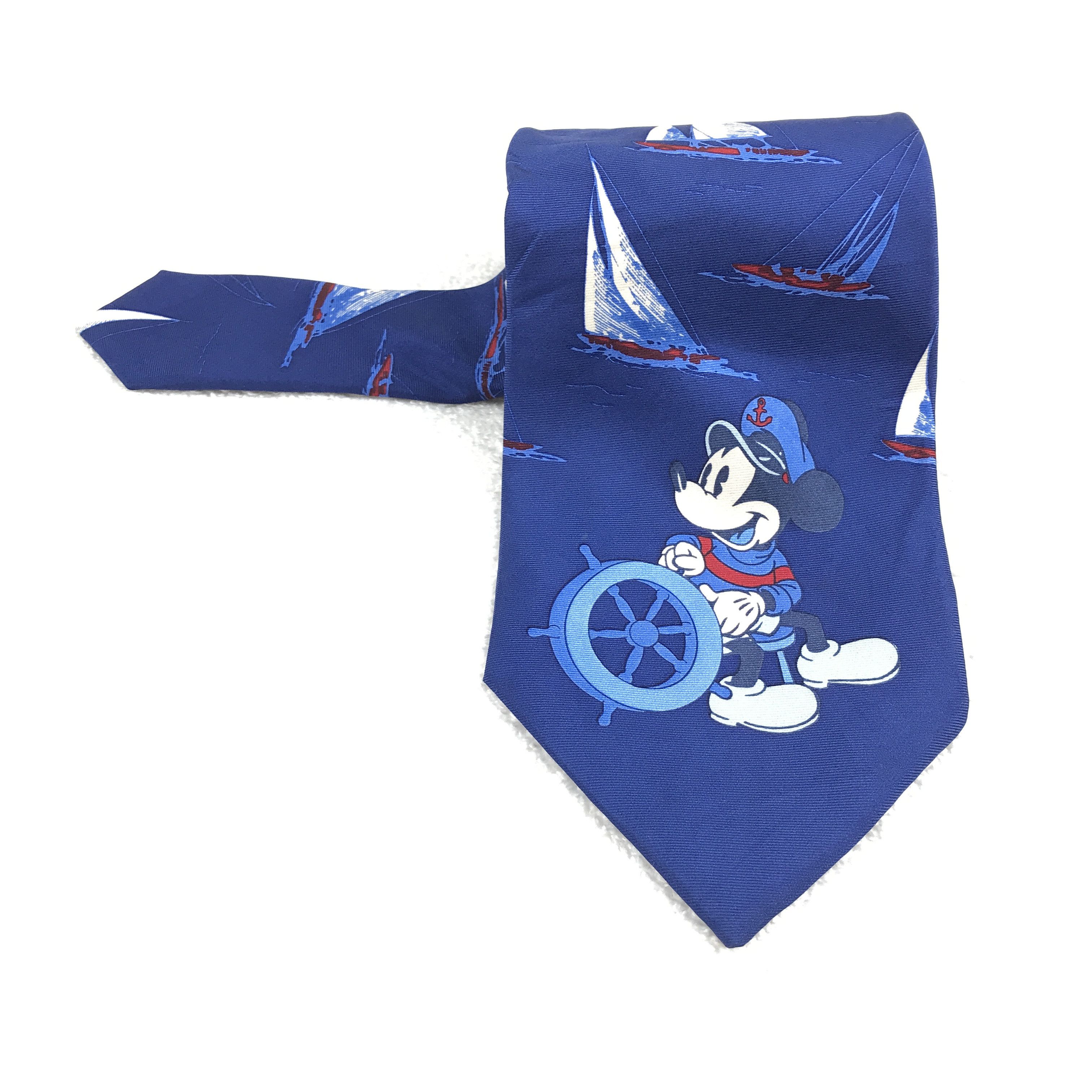 Mickey Inc × Vintage Vintage Mickey Silk Necktie Size ONE SIZE - 1 Thumbnail