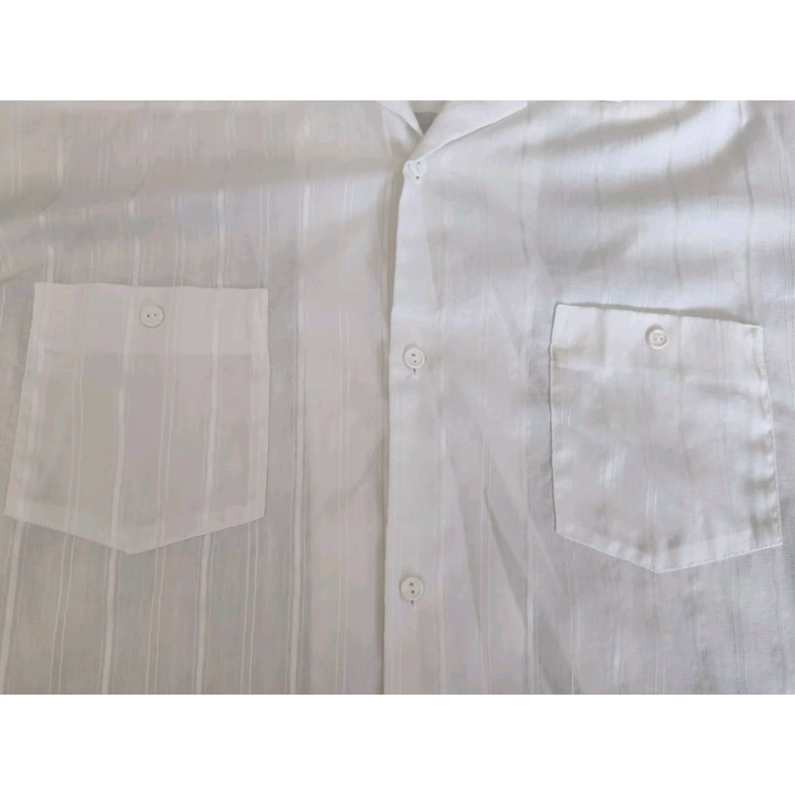 Vintage Vtg Triumph California Shirt XL Mens Short Sleeve Button Up USA Made Striped Size US XL / EU 56 / 4 - 3 Thumbnail