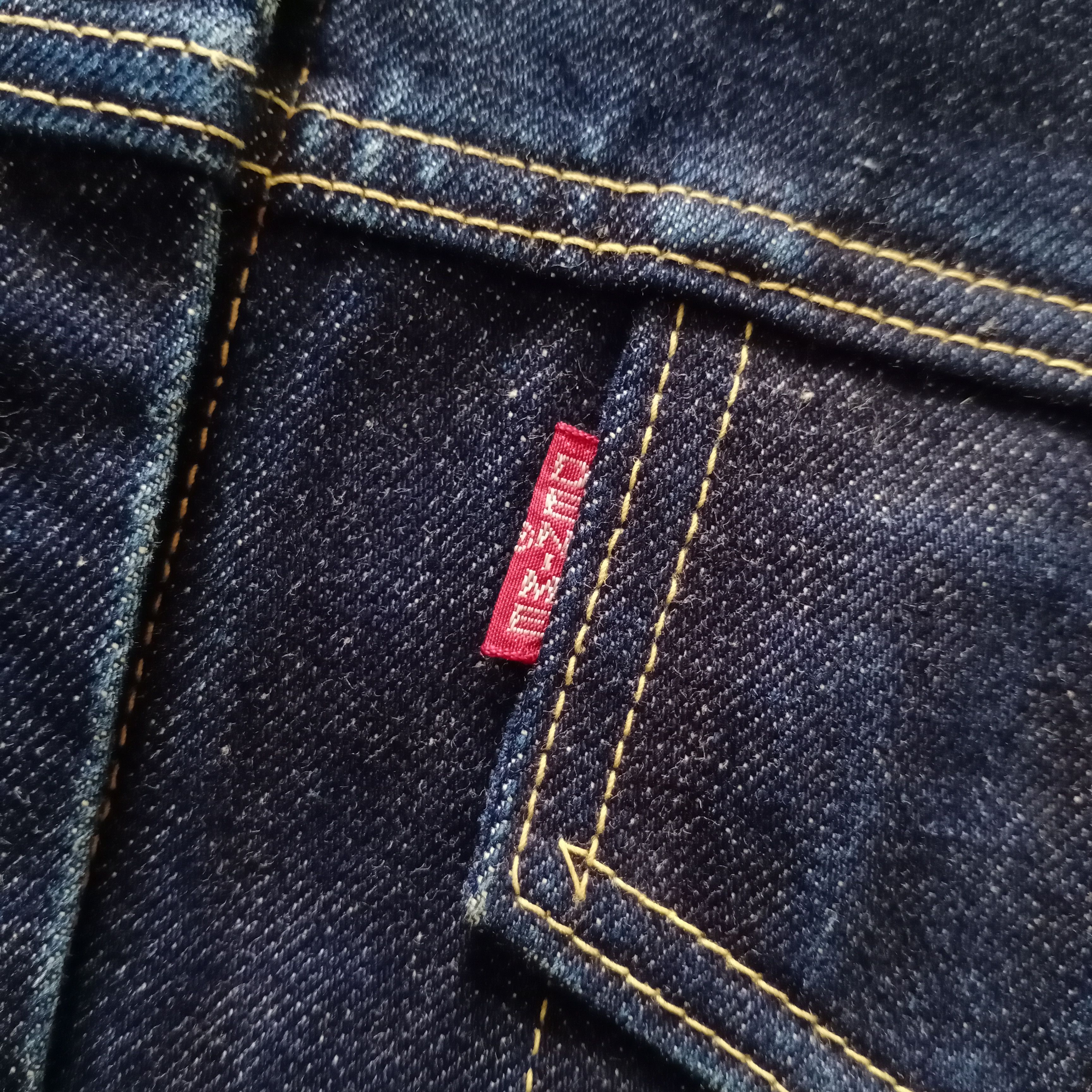 Denime × Japanese Brand Vintage Denime Lot 557 Japan Jeans Jacket Levis LVC 90 Big E Size US L / EU 52-54 / 3 - 4 Thumbnail